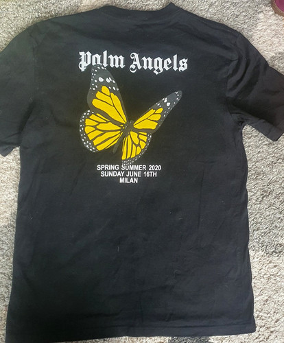 Authentic palm angels black - black, t