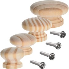 PINE WOODEN KNOBS SMALL-LARGE