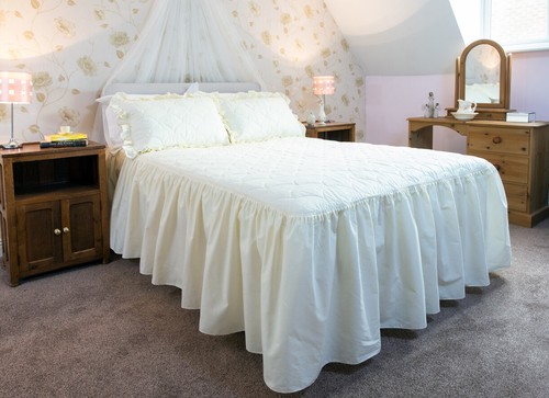 Fitted quilted bedspread set - fitted,