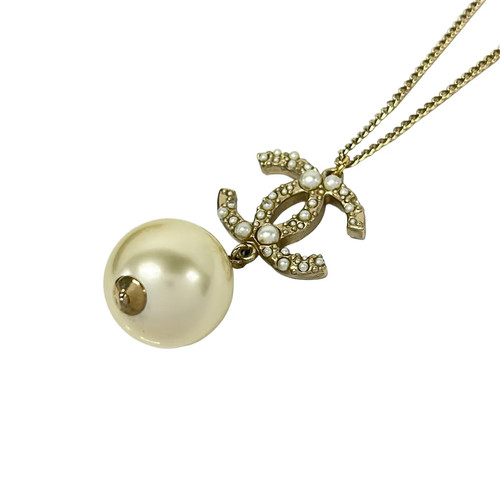 Chanel gold cream hardware - cream,