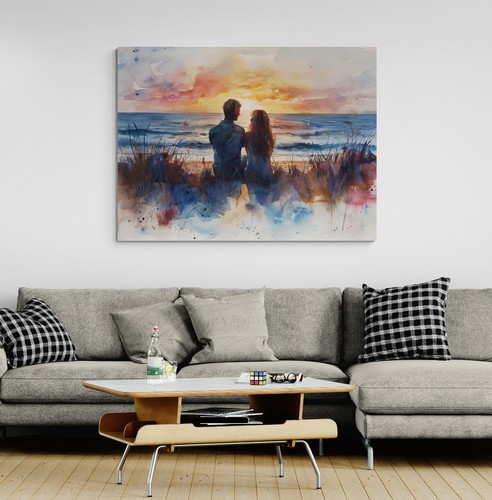 Sunset beach seascape - beach,