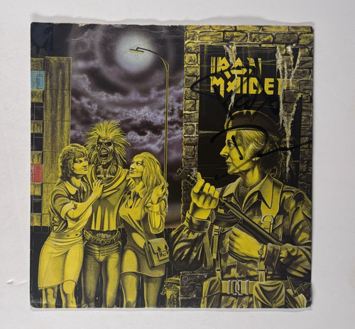 Iron maiden signed - signed, 7