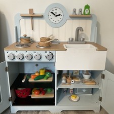 Tidlo Wooden Toy Kitchen Bundle With John Lewis Kitchen Accessories 