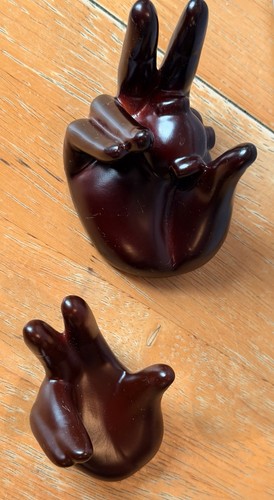 Two sphere holder stands - two,