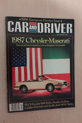 Car and driver magazine dec - and,