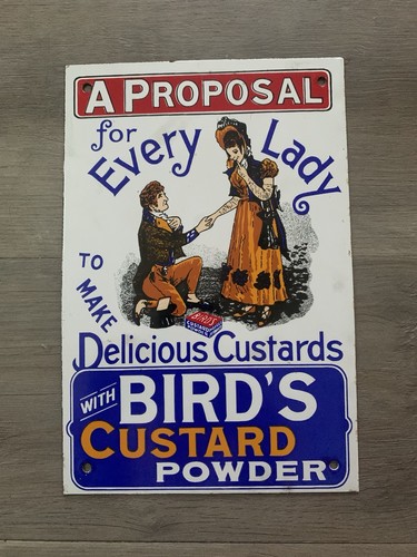 Vintage birds custard powder - birds,