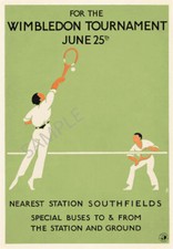 Vintage Sports Poster Tennis
