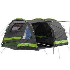 Skandika Kambo 6 person family tent camping tent tunnel green mosquito nets NEW