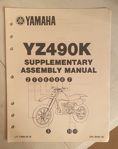 1983 yamaha yz490k - 1983,