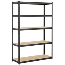 5-Tier Garage Shelving Unit Heavy Duty Metal Shed Storage Shelves Boltless