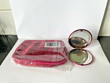 MISS SIXTY VINTAGE COSMETIC BAG + MISS SIXTY COMPACT MIRROR NEW AND UNUSED
