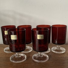 6 Vintage Luminarc Suede No. 5