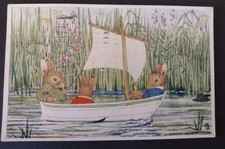 Children's Postcard, Margaret Tempest, Jolly Sailors, Rabbits 