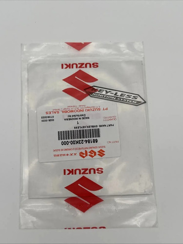 Suzuki sticker emblem - suzuki, keyless
