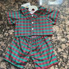 Build A Bear Pjs Green /Red
