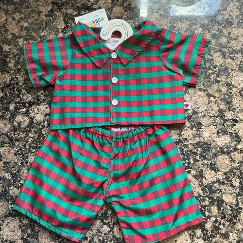 Build bear pjs green red - bear,