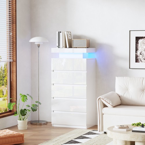White chest drawer bedroom - white,