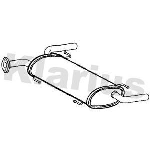 Klarius tail pipe with back - tail,