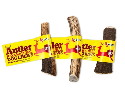 Antos antler natural dog - natural, chews