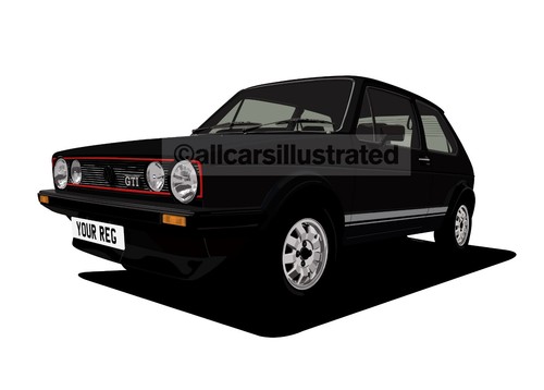 Golf gti mk1 graphic - golf,