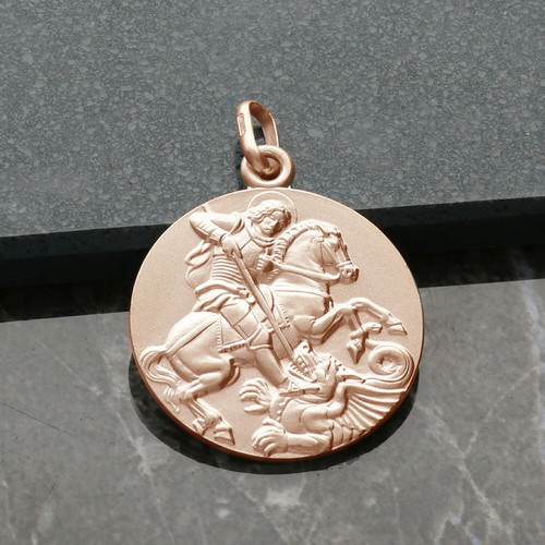 Rose gold plated double disc - gold,