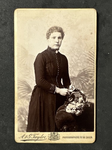 Cdv lady dark gown g - gown, a
