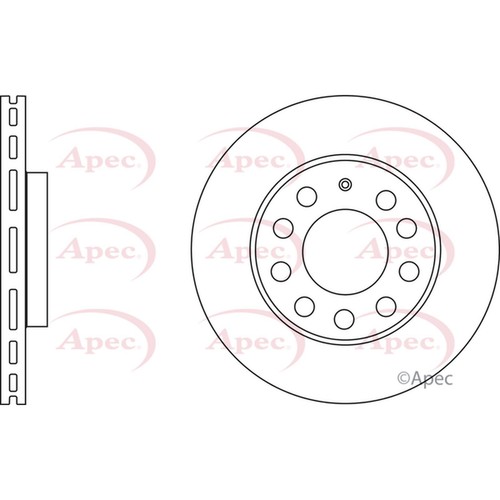 Brake discs vented for - 2x,