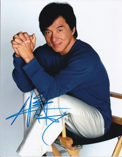 Autographed jackie chan 8x10 - autographed,