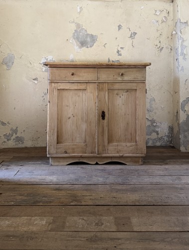 Antique solid pine cabinet - antique,