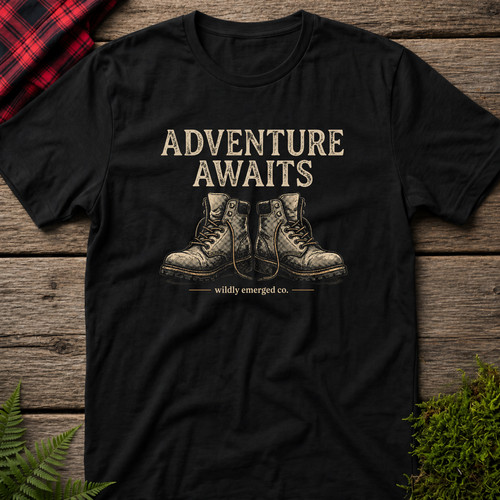 Adventure awaits vintage - awaits, —