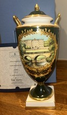 Wedgwood Hand Painted Chatsworth House Vase Limited Edition Of 150 Only Perfect