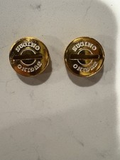 Sugino Crank Arm Dust Caps Super Maxy Cross NOS Vintage Bmx Anodized Gold Alloy