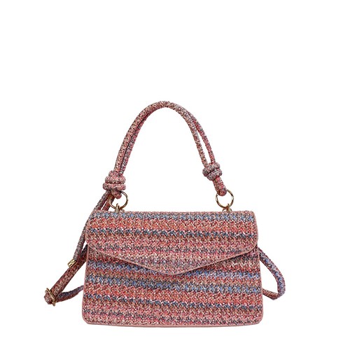 Colorblock straw woven - colorblock,