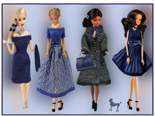 KNITTING PATTERN Barbie Fashion dolls clothes teen evening gown ballgown Sindy