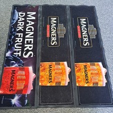 Magners Dark Fruits/Cider Rubber backed Bar Runner,Home Bar,Man Cave,Bar Ware X3