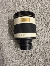 Samyang 800mm 1:8.0 DX Mirror Lens T2 Fitting Front & Rear Caps Wildlife/Astro