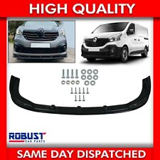 FRONT BUMPER LIP GLOSS BLACK SPLITTER SPOILER FOR TRAFIC III VIVARO B 2014-2019