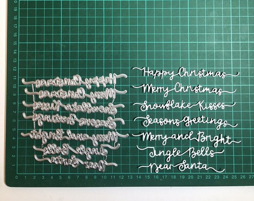 Large 7pcs festive - large, words