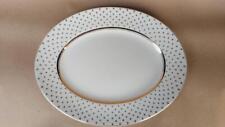 John Maddock Ivory Ware Gold Stars  Serving Plate /  Platter 30.5 cm long