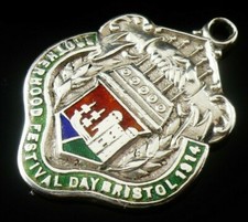 Sterling silver enamel pocket - sterling,