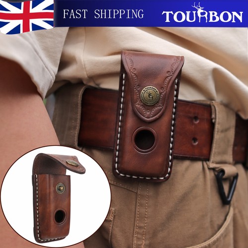 Tourbon leather folding knife - tourbon,