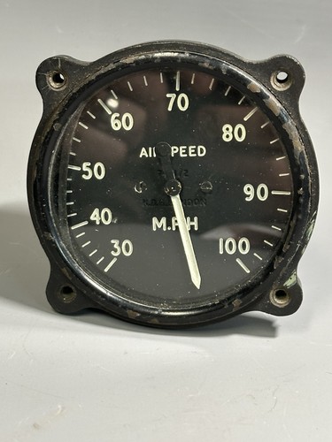 Ww2 raf 100mph cockpit gauge - cockpit,