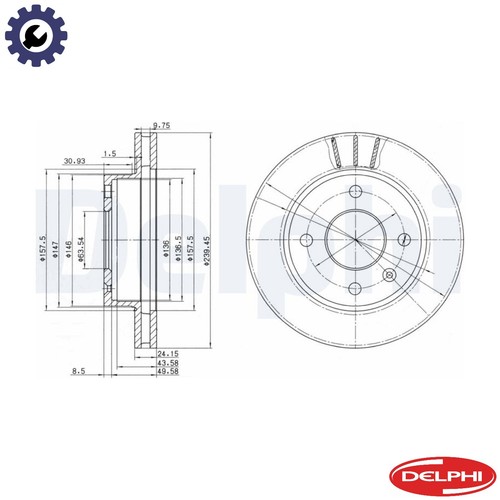 Brake disc bg2367 - 2x,
