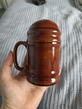 1970s Vintage Brown Glazed