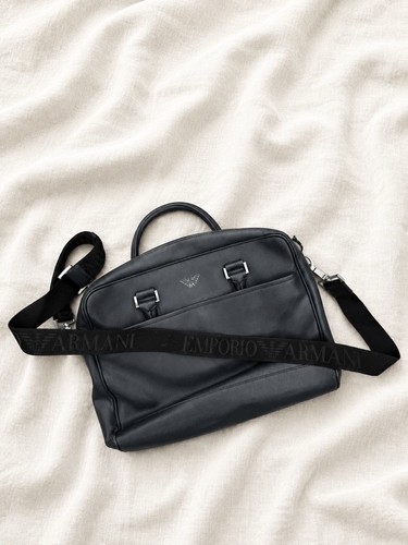 Emporio armani black messenger - emporio,