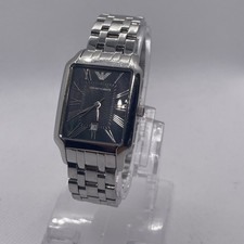 Emporio Armani Woman’s Stainless Steel Tank Watch Butterfly Bracelet AR0414