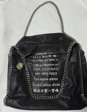 Stella McCartney Beatles Falabella Crossbody Black Bag Tote Chain Straps