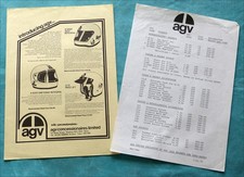 AGV motorcycle helmets leaflet