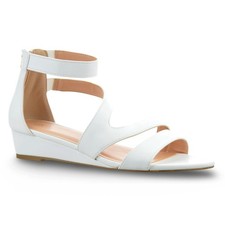 Ladies Womens Mid Wedge Heel