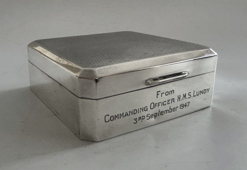 Silver naval presentation - silver,